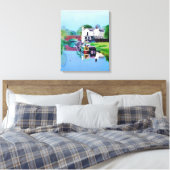 TOILE BATEAUX DE CANAL (Insitu(Chambre))