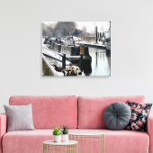 TOILE BATEAUX DE CANAL (Insitu(Salon))