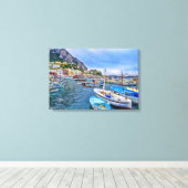 Toile Bateaux de Capri Art Photo Italien (Insitu (Plancher de Bois))
