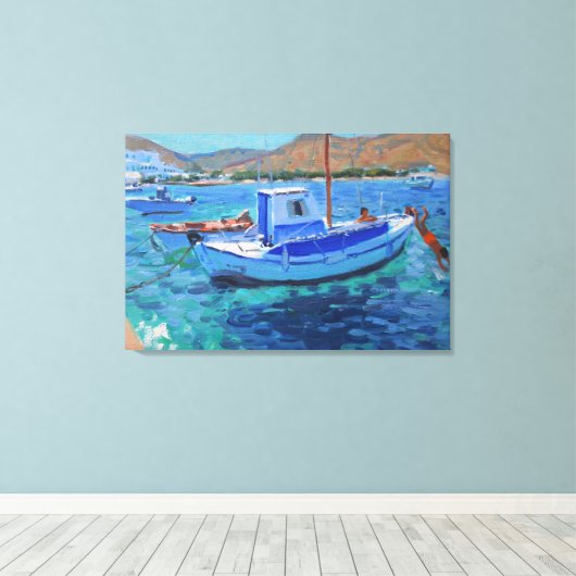 Toile Bateaux de pêche (Insitu (Plancher de Bois))