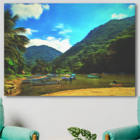 Bateaux de pêche de la rivière Mismaloya 0344 Art