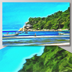 Toile Bateaux de pêche Mismaloya 0346