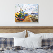 Toile Bateaux de pêche par Vincent van Gogh (Insitu(Chambre))