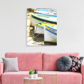Toile Bateaux de pêche provençaux typiques peints en (Insitu(Salon))
