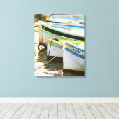 Toile Bateaux de pêche provençaux typiques peints en (Insitu (Plancher de Bois))
