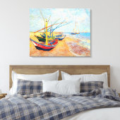 Toile Bateaux de pêche sur la plage de Saintes-Maries (Insitu(Chambre))