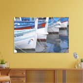 Toile Bateaux de pêche typiques de Provence peints en 2 (Insitu(Salon))