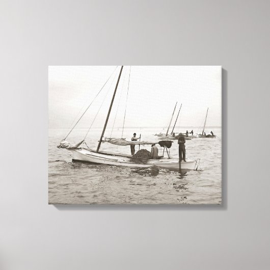 Toile Bateaux Huîtriers, 1903 (Recto)