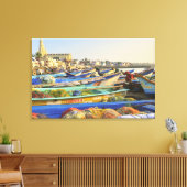 Toile Bateaux préparés pour la pêche, L'église de (Insitu(Salon))