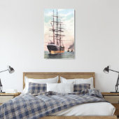 Toile Bateaux remorqueurs remorquant un navire en mer (Insitu(Chambre))