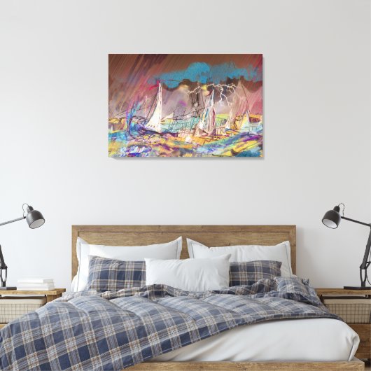 TOILE BATEAUX STORMY (Insitu(Chambre))
