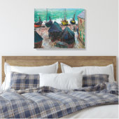Toile Bateaux sur la plage à É tretat | CLAUDE MONET | (Insitu(Chambre))