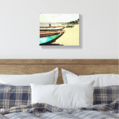 Toile Bateaux sur la plage tropicale (Insitu(Chambre))