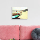 Toile Bateaux sur la plage tropicale (Insitu(Salon))