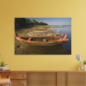 Toile Bateaux sur le lac entre Kyauktawgyi Paya et (Insitu(Salon))