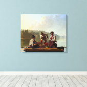 Toile Bateaux sur le Missouri (Insitu (Plancher de Bois))