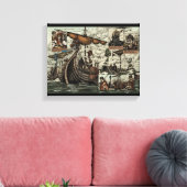 Toile Bateaux viking (Insitu(Salon))