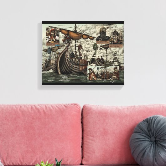 Toile Bateaux viking (Insitu(Salon))