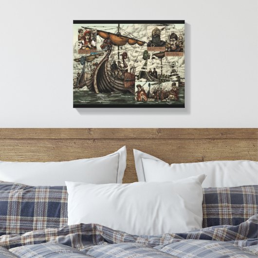 Toile Bateaux viking (Insitu(Chambre))