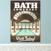 Toile Bath Somerset Angleterre affiche voyage (Insitu (Plancher de Bois))