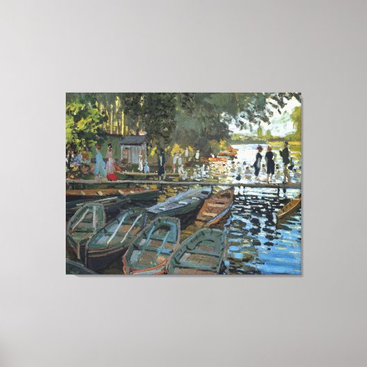 Toile Bathers à La Grenouillère 1869, par Claude Monet (Recto)