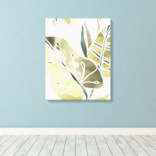 Toile Batik Feuille (Insitu (Plancher de Bois))