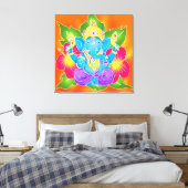 Toile Batik GRAPHIQUE MUR GANESH 3FT x 3FT Imprimer (Insitu(Chambre))