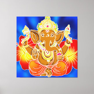 Toile Batik GRAPHIQUE MUR GANESH 3FT x 3FT Imprimer