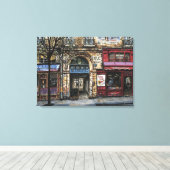 Toile Bâtiment à Paris Aquarelle unique (Insitu (Plancher de Bois))