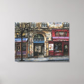 Toile Bâtiment à Paris Aquarelle unique (Recto)