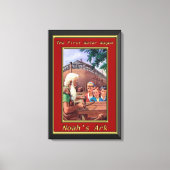 Toile Bâtiment de l'Arche de Noé Le bateau Cadre rouge (Recto)