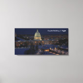 Toile Bâtiment du Capitole des États-Unis la nuit (Recto)