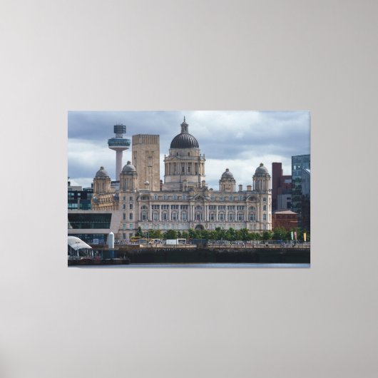 Toile Bâtiment du port de Liverpool (Recto)