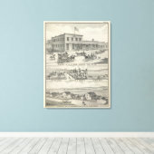 Toile Bâtiment forestier, ferme du comté de Yolo (Insitu (Plancher de Bois))