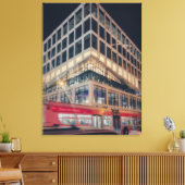 Toile Bâtiment moderne la nuit avec circulation (Insitu(Salon))