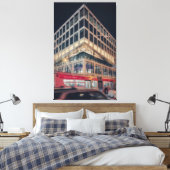 Toile Bâtiment moderne la nuit avec trafic (Insitu(Chambre))