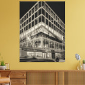 Toile Bâtiment moderne noir et blanc la nuit (Insitu(Salon))