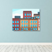 Toile Bâtiments Brownstone (Insitu (Plancher de Bois))