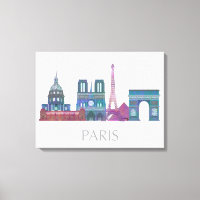 Bâtiments couleur Paris Skyline