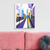 Toile Bâtiments modernes géométriques Abstraits (Insitu(Salon))