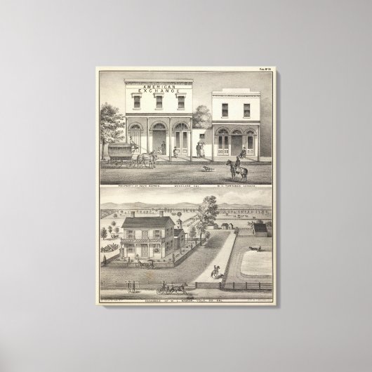 Toile Bâtiments Woodland, Yolo (Recto)