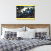 Toile Batman Avec Batmobile Dans La Pluie (Insitu(Chambre))