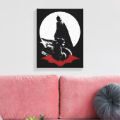 Toile Batman Motorcycle Silhouette (Insitu(Salon))