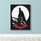 Toile Batman Motorcycle Silhouette (Insitu (Plancher de Bois))