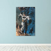Toile Batman quittant la grotte des chauves-souris (Insitu (Plancher de Bois))