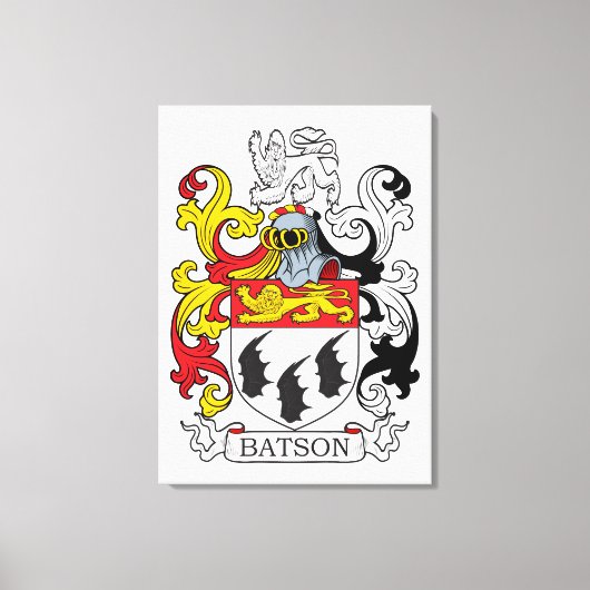 Toile Batson Family Crest (Recto)