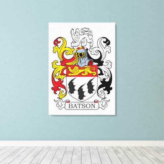 Toile Batson Family Crest (Insitu (Plancher de Bois))