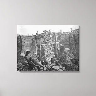 Toile Batterie à deux armes pendant la guerre de Crimée,