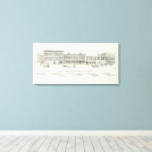 Toile Batterie et avant côté nord du pin (Insitu (Plancher de Bois))