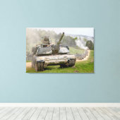 Toile BATTLE TANK - M1 Abrams 24x36 (Insitu (Plancher de Bois))